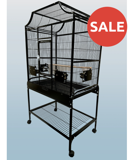 Parrot-Supplies Tampa Parrot Cage With Stand Black